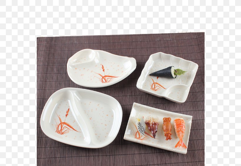 Sushi Plate Kitchen Porcelain, PNG, 572x567px, Sushi, Bowl, Ceramic, Cutlery, Designer Download Free
