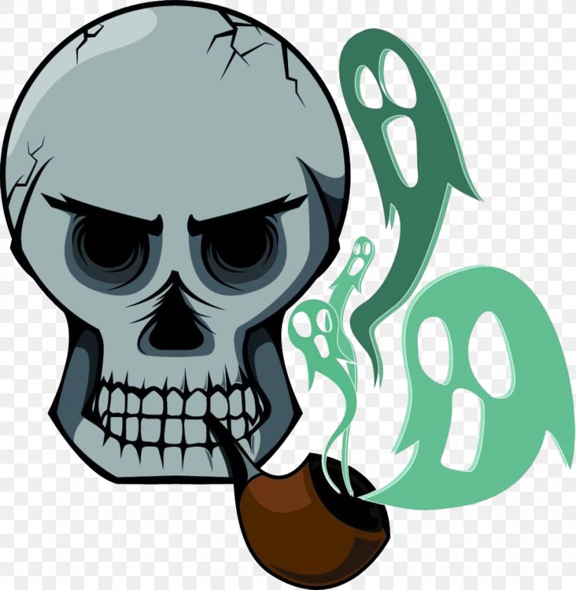 Cigarette Smoking Skull Stock Photography, PNG, 976x1000px, Watercolor, Cartoon, Flower, Frame, Heart Download Free