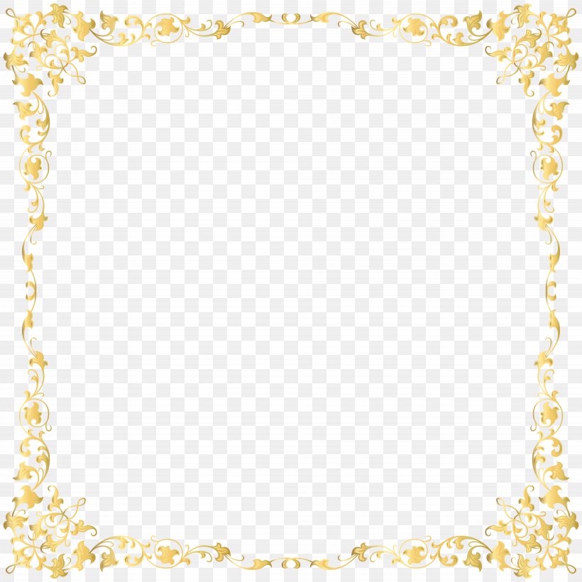 Gold Frame Clip Art, PNG, 8000x8000px, Motif, Area, French, Gold, Gold Frame Download Free