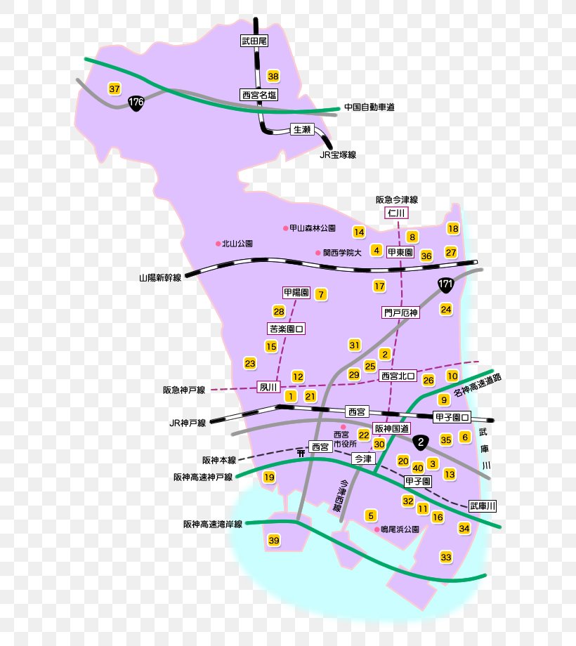 Hankyu Nishinomiya Stadium Map Nishinomiyahama Awaji Kobe, PNG, 640x920px, Hankyu Nishinomiya Stadium, Area, Awaji, City, Diagram Download Free