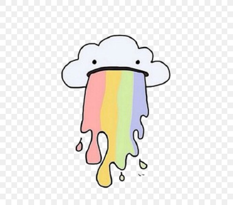 Vomiting Cloud Rainbow Drawing, PNG, 720x720px, Watercolor, Cartoon, Flower, Frame, Heart Download Free