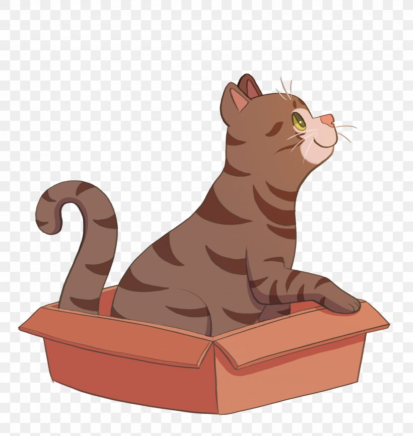 Big Cat Illustration Cartoon Character, PNG, 3815x4032px, Cat, Big Cat, Big Cats, Box, Carnivoran Download Free