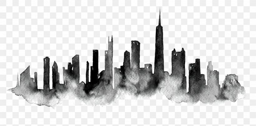 Chicago Royalty-free, PNG, 2000x990px, Chicago, Black And White, Drawing, Monochrome, Monochrome Photography Download Free