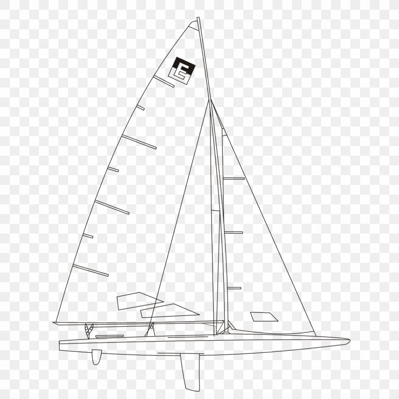 Sail WoodenBoat Yawl Dinghy, PNG, 1200x1200px, Sail, Baltimore Clipper, Black And White, Boat, Brigantine Download Free