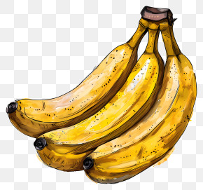 Banana Day - Bunch Of Ripe Yellow Bananas Illustration PNG