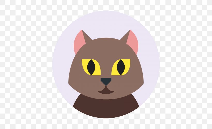Cat User Profile Clip Art Vector Graphics, PNG, 500x500px, Cat, Avatar, Black Cat, Carnivore, Cartoon Download Free