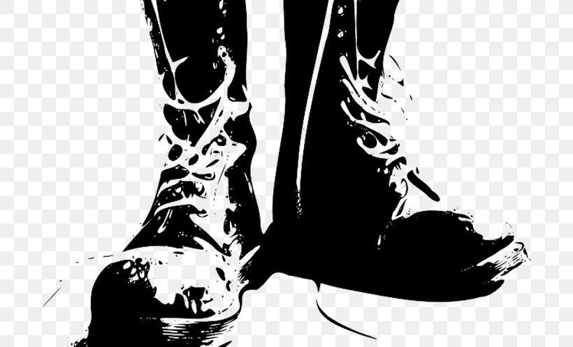 Rock Cartoon, PNG, 700x497px, Combat Boot, Blackandwhite, Boot, Clothing, Decal Download Free