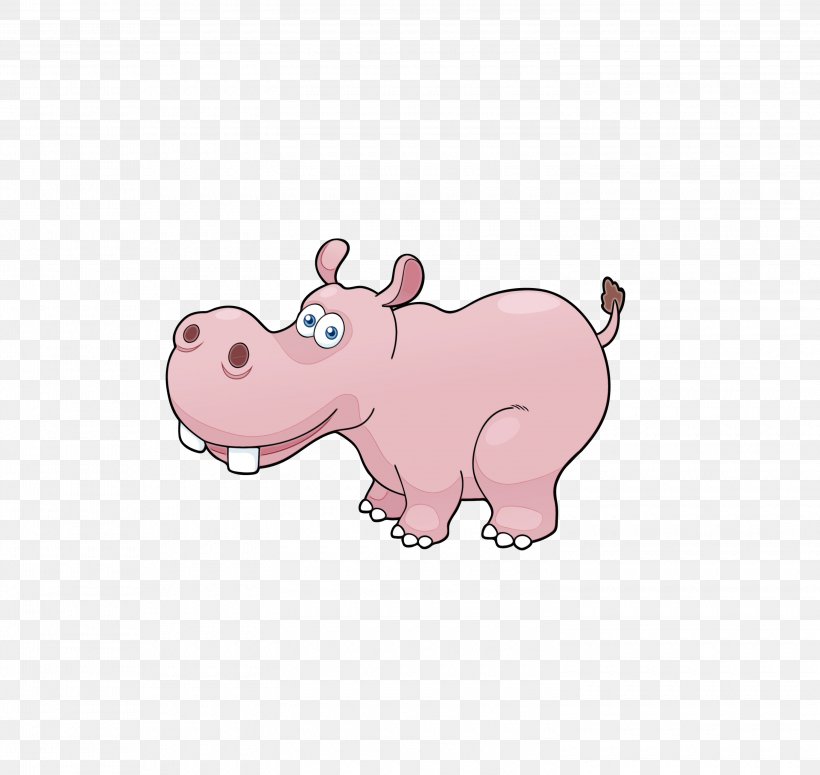 Cartoon Pink Snout Nose Clip Art, PNG, 3000x2839px, Watercolor, Animal Figure, Cartoon, Fawn, Livestock Download Free