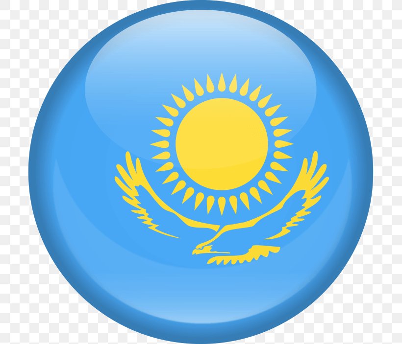 Flag Of Kazakhstan National Flag Europe, PNG, 705x703px, Kazakhstan, Ball, Blue, Europe, Flag Download Free