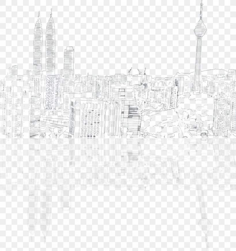 White, PNG, 836x889px, White, Black And White, City, Drawing, Line Art Download Free