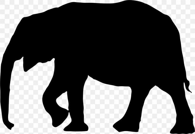 Indian Elephant, PNG, 1086x750px, Elephant, African Elephant, Black, Indian Elephant, Silhouette Download Free