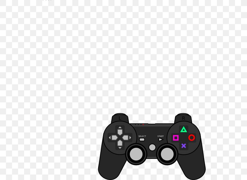 PlayStation 4 PlayStation 3 Xbox 360 Game Controller Clip Art, PNG, 546x598px, Playstation 4, Black, Free Content, Game Controller, Home Game Console Accessory Download Free