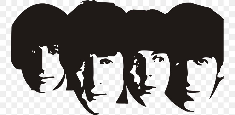 The Beatles Silhouette Stencil Abbey Road, PNG, 744x404px, Watercolor, Cartoon, Flower, Frame, Heart Download Free