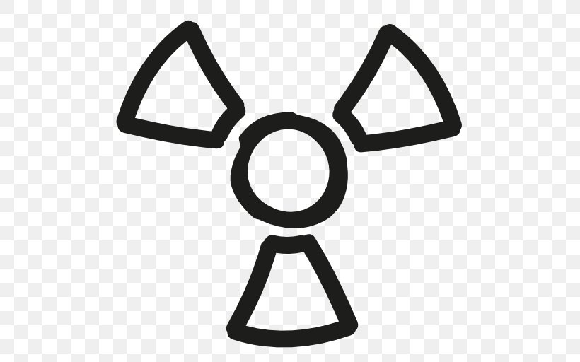 Radioactive Symbol, PNG, 512x512px, Radioactive, Area, Black, Black And White, Logo Download Free