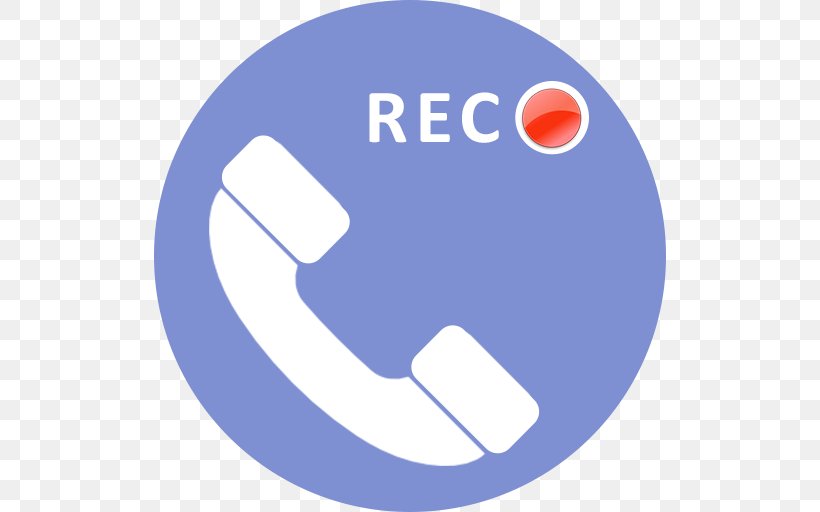 Call-recording Software Text Messaging Android, PNG, 512x512px, Callrecording Software, Android, Area, Blue, Brand Download Free