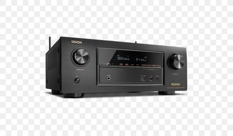 Denon AVR-X3400H 7.2 Channel AV Receiver Denon AVR X3400H Home Theater Systems, PNG, 600x480px, 4k Resolution, Av Receiver, Audio, Audio Equipment, Audio Receiver Download Free