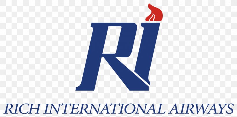 Logo Rich International Airways Brand, PNG, 1200x592px, Logo, Airline, Blue, Brand, Rich International Airways Download Free