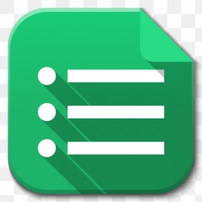 Apps Google Drive Forms - Angle Symbol Green PNG