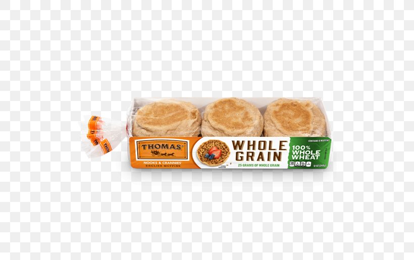English Muffin Thomas' Whole Grain Whole Wheat Bread, PNG, 515x515px, English Muffin, Bread, Calorie, Cereal, Common Wheat Download Free