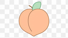 Peach Emoji - Peach Emoji Illustration PNG