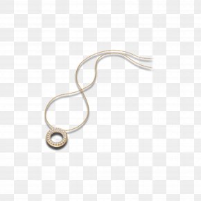 Silver - Silver Necklace Body Jewellery PNG