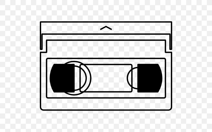 VHS Icon Design, PNG, 512x512px, Vhs, Area, Black, Black And White, Icon Design Download Free