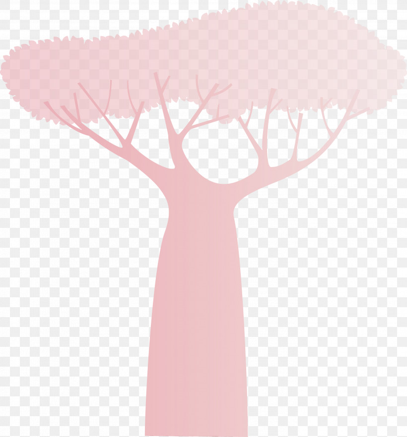 Pink M Brush Meter, PNG, 2789x3000px, Abstract Tree, Brush, Cartoon Tree, Meter, Paint Download Free
