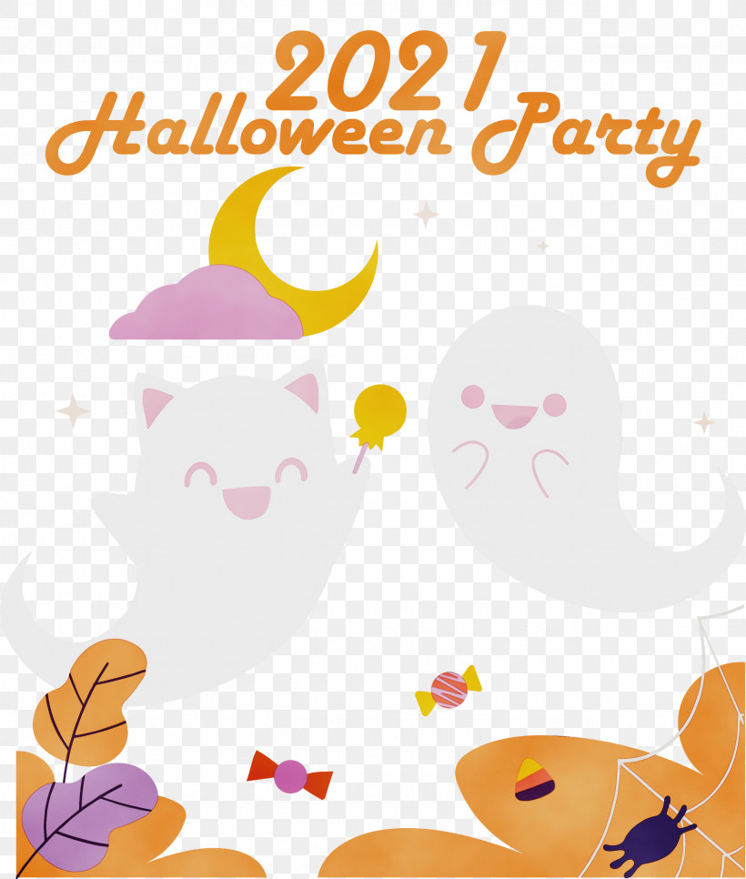 Cartoon Yellow Hindi Day Flower Petal, PNG, 2546x3000px, Halloween Party, Cartoon, Character, Flower, Happiness Download Free