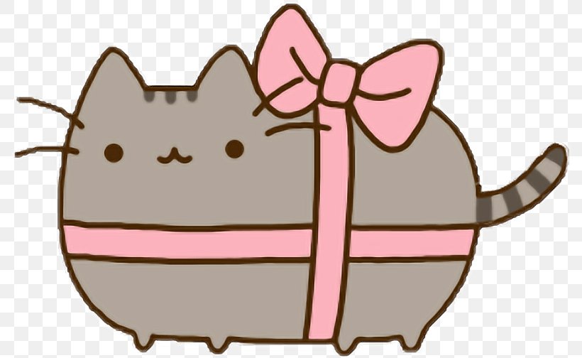 Cat Pusheen Kitten Tenor, PNG, 790x504px, Watercolor, Cartoon, Flower, Frame, Heart Download Free