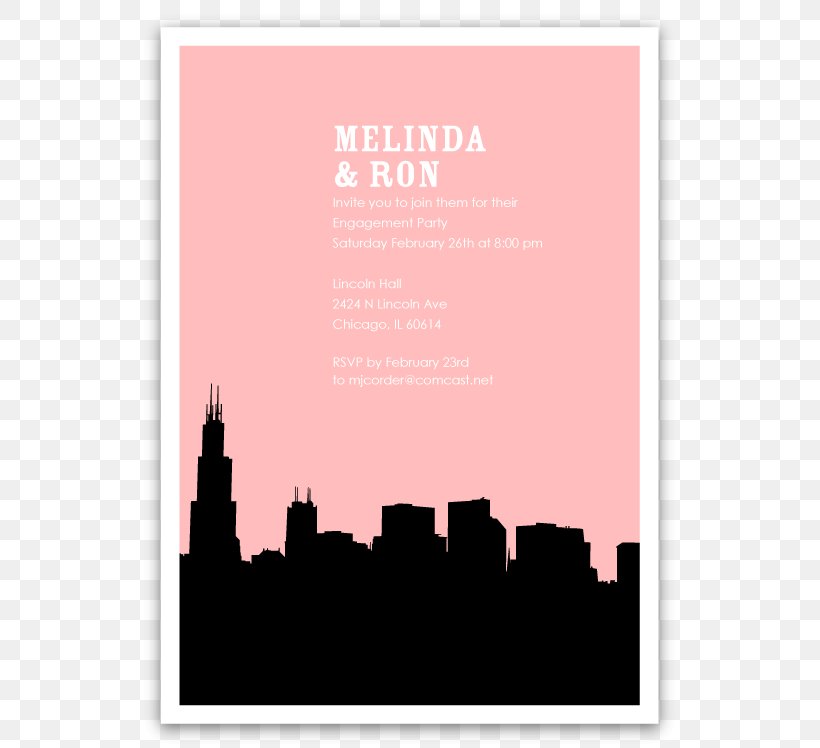 Chicago Skyline Silhouette Drawing, PNG, 748x748px, Chicago, Brand, Bridal Shower, Chicago Skyline, Cityscape Download Free