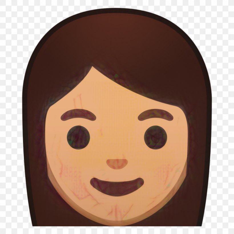 Smiley Face Background, PNG, 1024x1024px, Emoji, Black Hair, Brown, Cartoon, Cheek Download Free