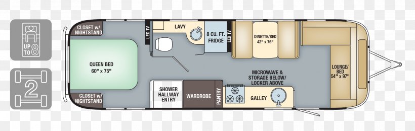Airstream Floor Plan Caravan Campervans, PNG, 2025x644px, Airstream, Airstream Of Chicago, Area, Bed, Bunk Bed Download Free