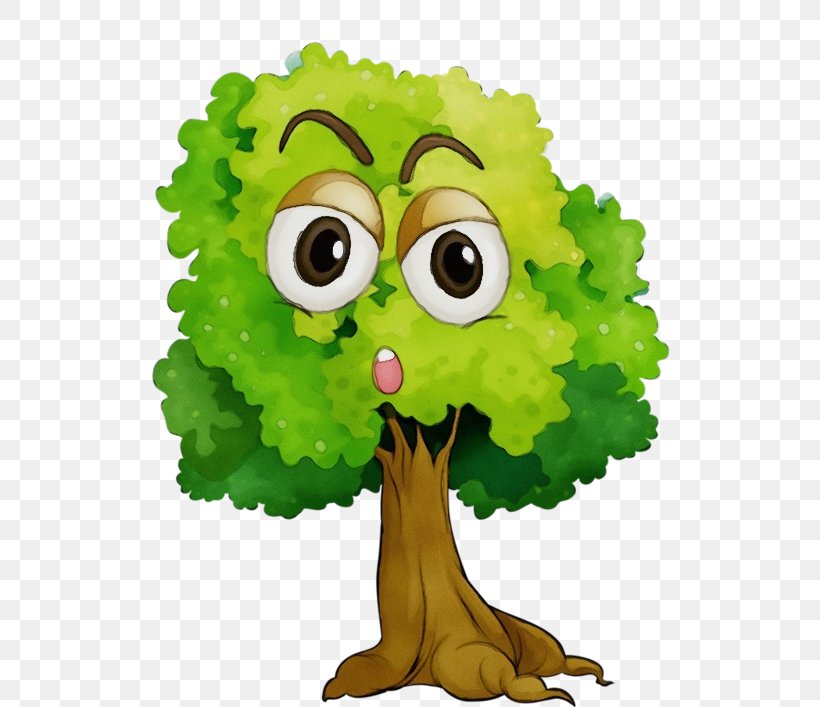 Green Cartoon Tree Animation Plant, PNG, 600x707px, Watercolor, Animation, Cartoon, Green, Leaf Vegetable Download Free