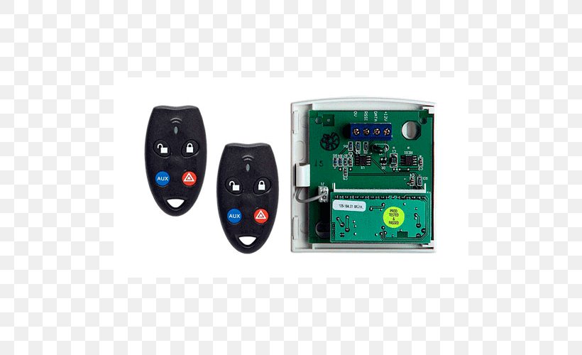 Security Alarms & Systems Wireless Radio Receiver Radio Interface Layer, PNG, 500x500px, Security Alarms Systems, Alarm Device, Computer Component, Detector, Electronic Component Download Free