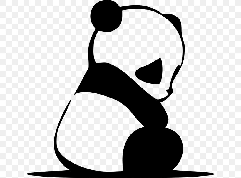 Giant Panda Bear T-shirt Silhouette Clip Art, PNG, 640x604px, Giant Panda, Artwork, Autocad Dxf, Bear, Black Download Free