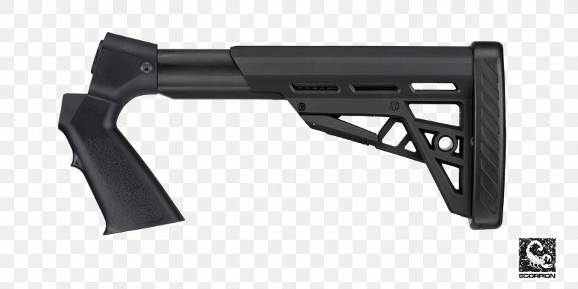 Mossberg 500 Stock Firearm Remington Model 870 Shotgun, PNG, 1500x750px, Mossberg 500, Air Gun, Airsoft, Automotive Exterior, Black Download Free