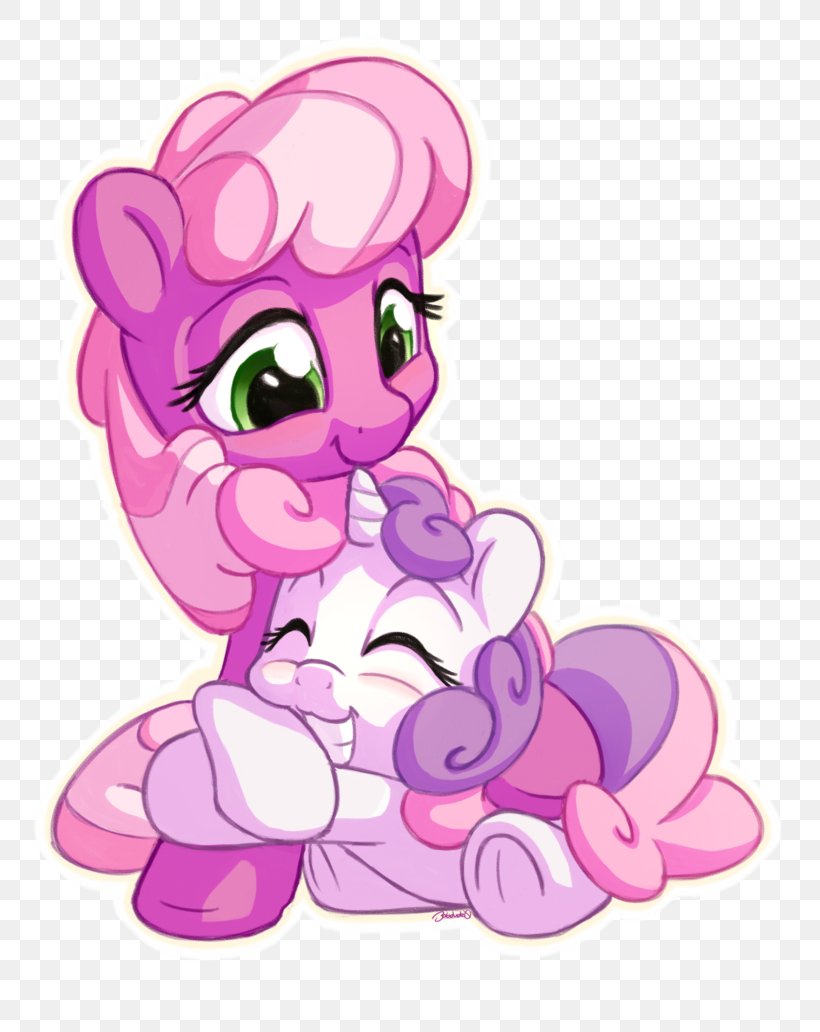 Pony Sweetie Belle Cheerilee Horse Brotherhooves Social, PNG, 811x1032px, Watercolor, Cartoon, Flower, Frame, Heart Download Free