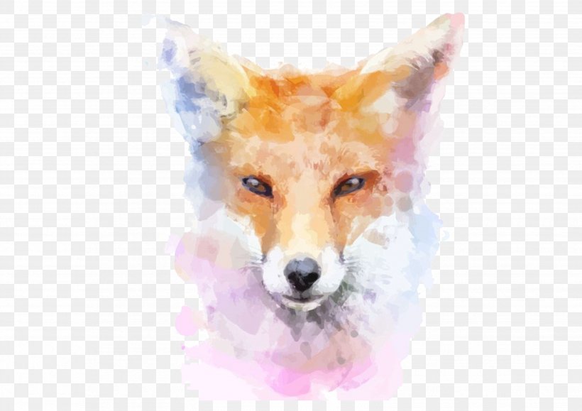 Fox Watercolor Painting Stock Illustration Illustration, PNG, 3508x2480px, Fox, Art, Carnivoran, Dog Like Mammal, Drawing Download Free