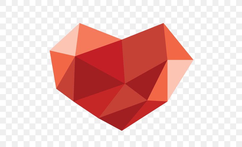 Line Angle Font, PNG, 500x500px, Red, Heart, Orange, Rectangle, Triangle Download Free