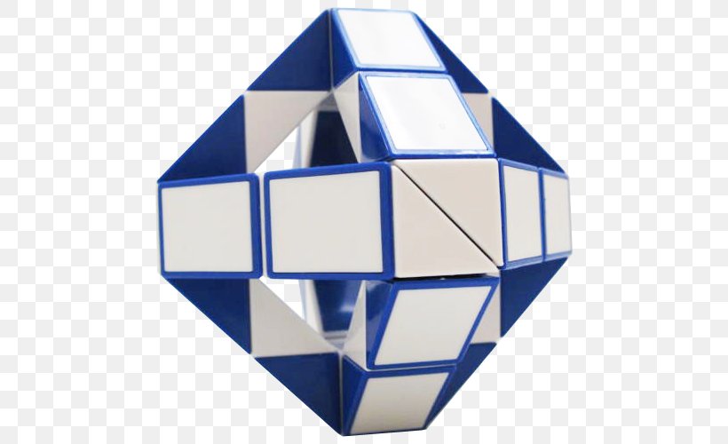 Rubik's Cube Rubik's Snake Puzzle Void Cube, PNG, 500x500px, Snake, Blue, Cobalt Blue, Compound Of Two Tetrahedra, Cube Download Free