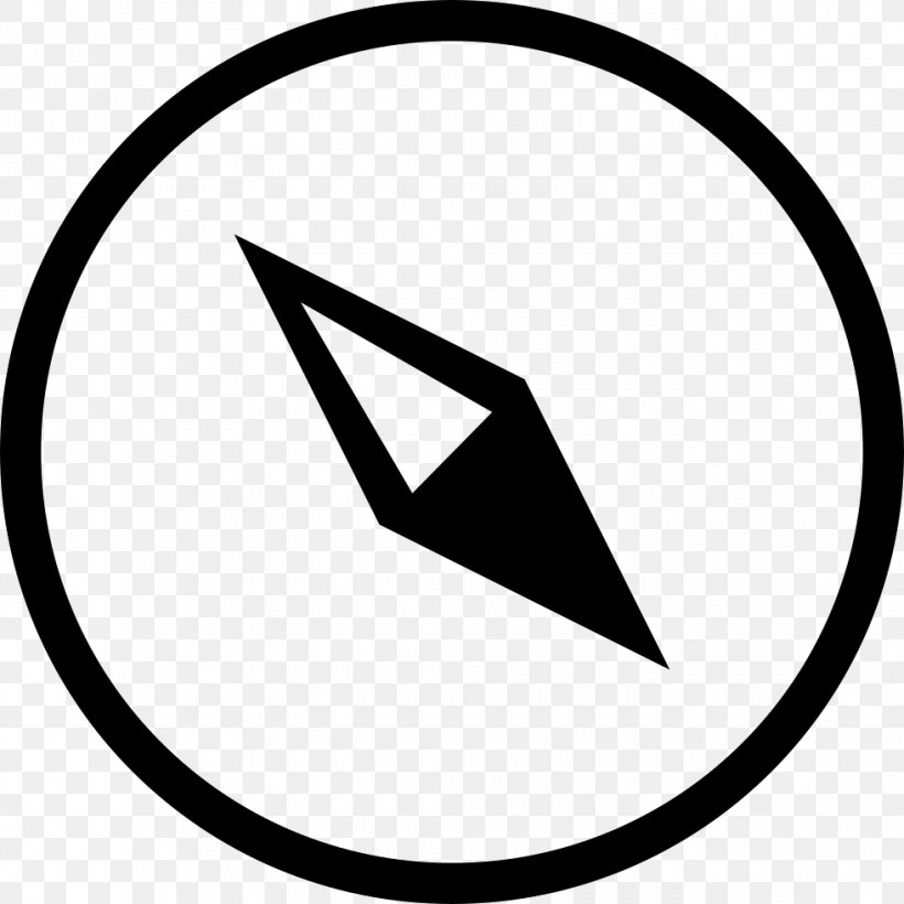 Compass Favicon, PNG, 980x980px, Compass, Blackandwhite, Cardinal Direction, Line Art, Logo Download Free