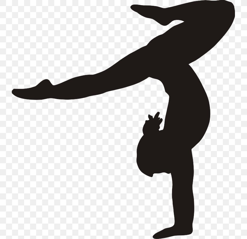 Artistic Gymnastics Clip Art, PNG, 741x791px, Gymnastics, Artistic Gymnastics, Balance Beam, Black And White, Cheerleading Download Free