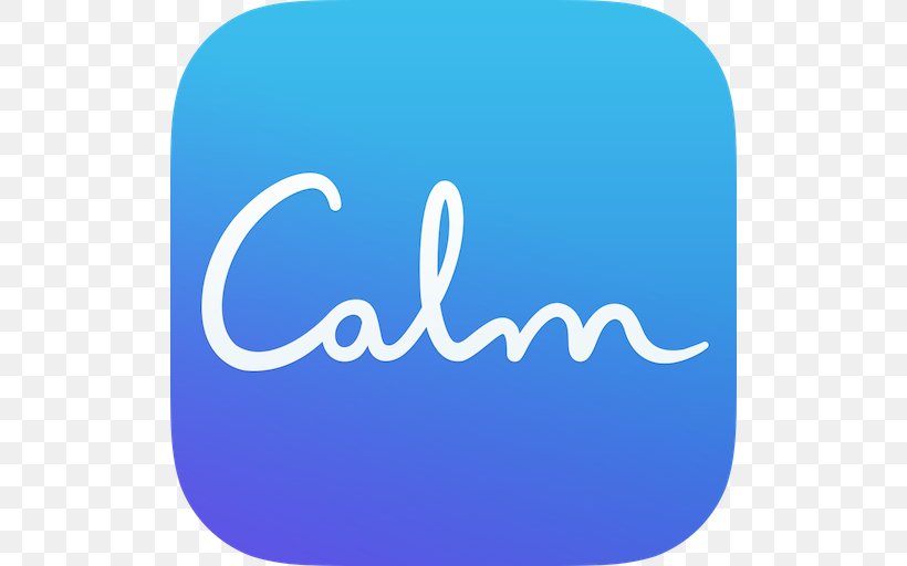 Calm Guided Meditation Mobile App Development, PNG, 512x512px, Calm, App Store, Apple, Blue, Brand Download Free