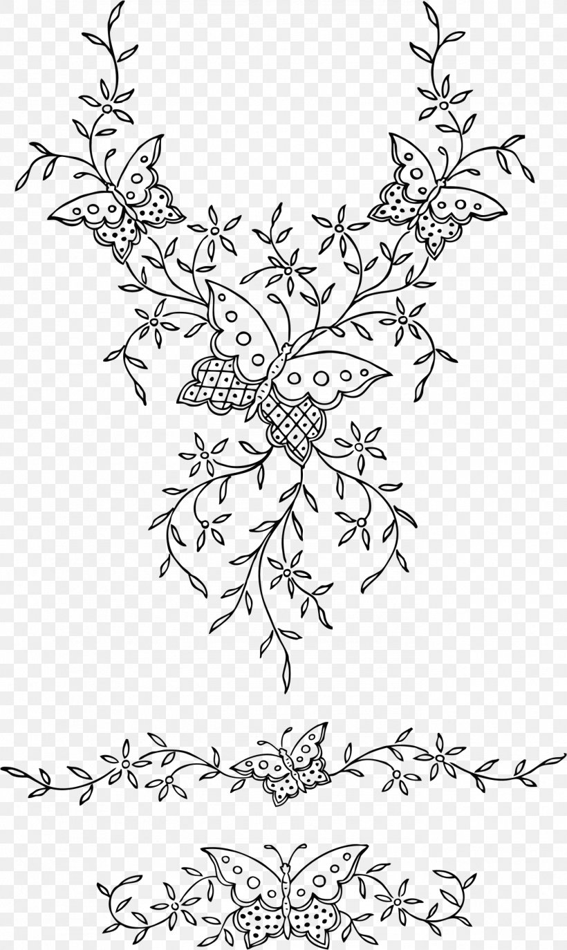 Coloring Book Embroidery Adult Child Flower, PNG, 1376x2306px, Coloring Book, Adult, Area, Black And White, Branch Download Free