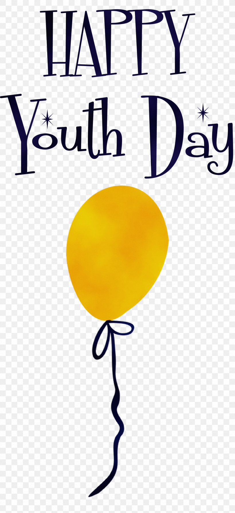 Yellow Balloon Line Happiness Meter, PNG, 1376x3000px, Youth Day, Balloon, Geometry, Happiness, Line Download Free