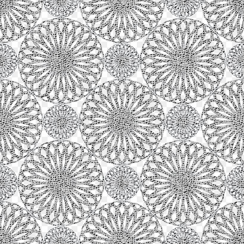 Lace Textile Texture Mapping Wallpaper, PNG, 1024x1024px, Lace, Area, Black And White, Clothing, Color Download Free