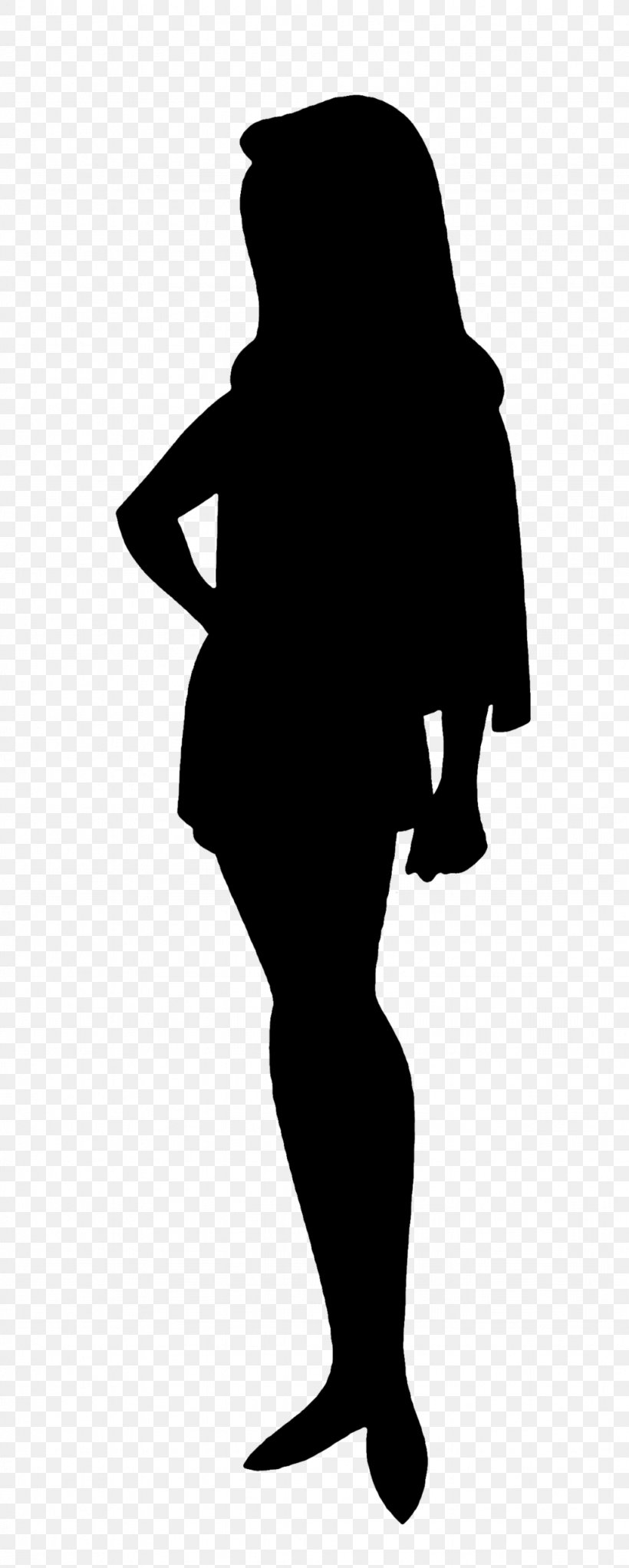Vector Graphics Clip Art Silhouette Illustration Image, PNG, 1024x2553px, Silhouette, Black, Black Hair, Blackandwhite, Drawing Download Free