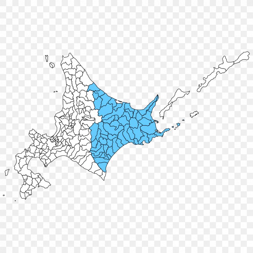 Blank Map Hokkaido LINE Animal, PNG, 1200x1200px, Map, Animal, Area, Blank Map, Blue Download Free