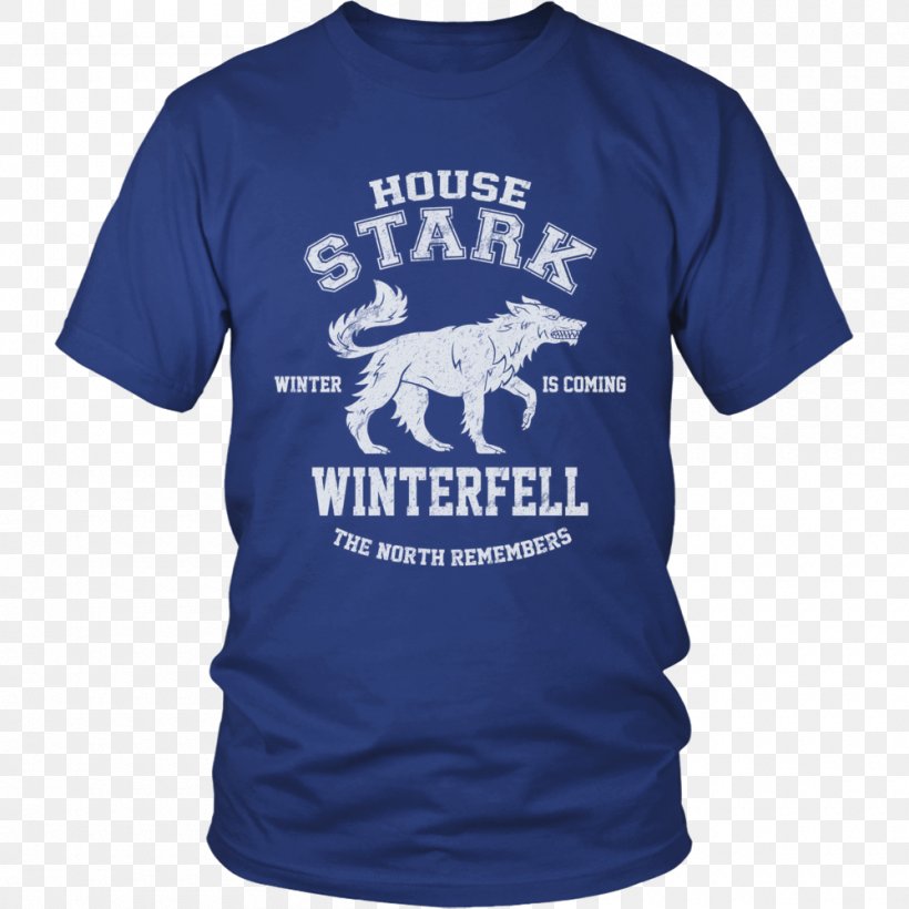 T-shirt Jon Snow Hoodie Arya Stark The North Remembers, PNG, 1000x1000px, Tshirt, Active Shirt, Arya Stark, Blue, Brand Download Free