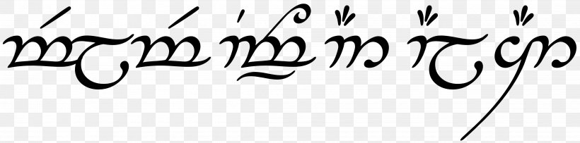 The Lord Of The Rings Quenya Elvish Languages Sindarin The Hobbit, PNG, 4647x1152px, Lord Of The Rings, Area, Black, Black And White, Black Speech Download Free